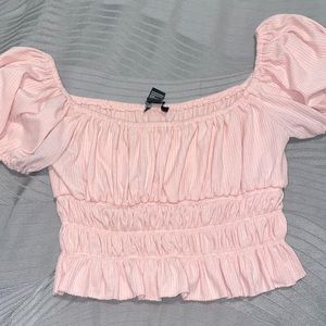 Forever 21 Fluffy Pink Top